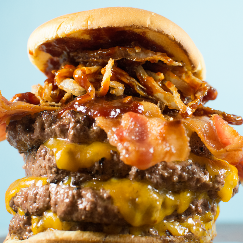 gigantic bbq burger