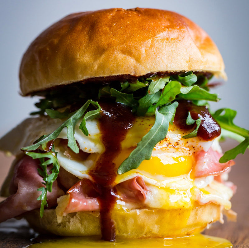 Colossal Ham & Egg & Cheese BBQ Sammy
