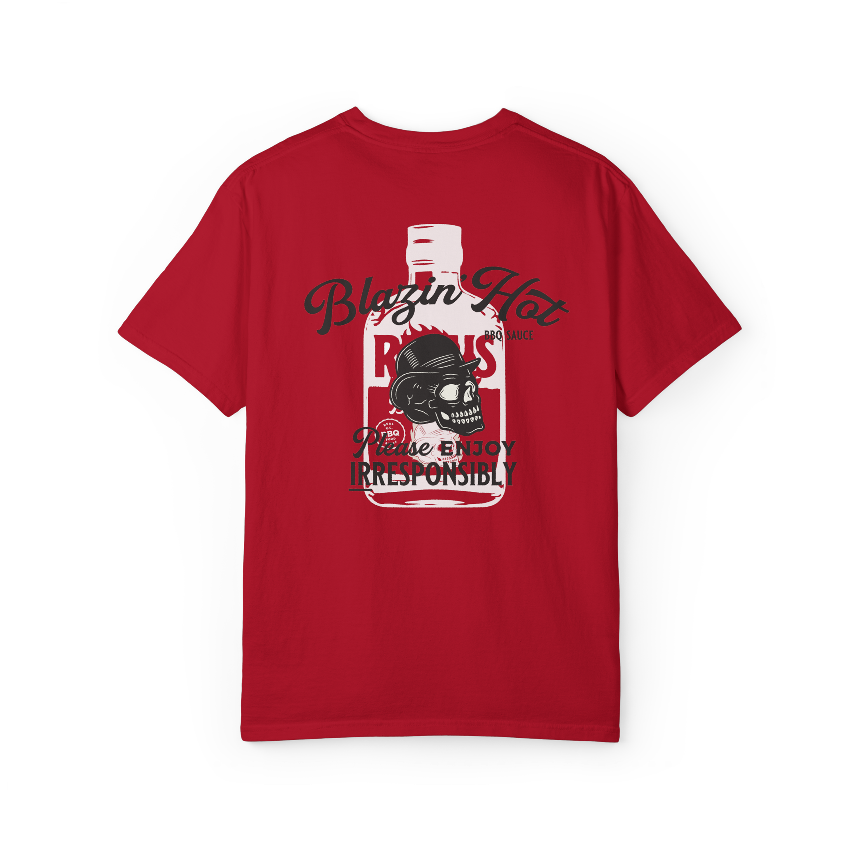 Blazin' Hot BBQ Sauce Fan Shirt - Red