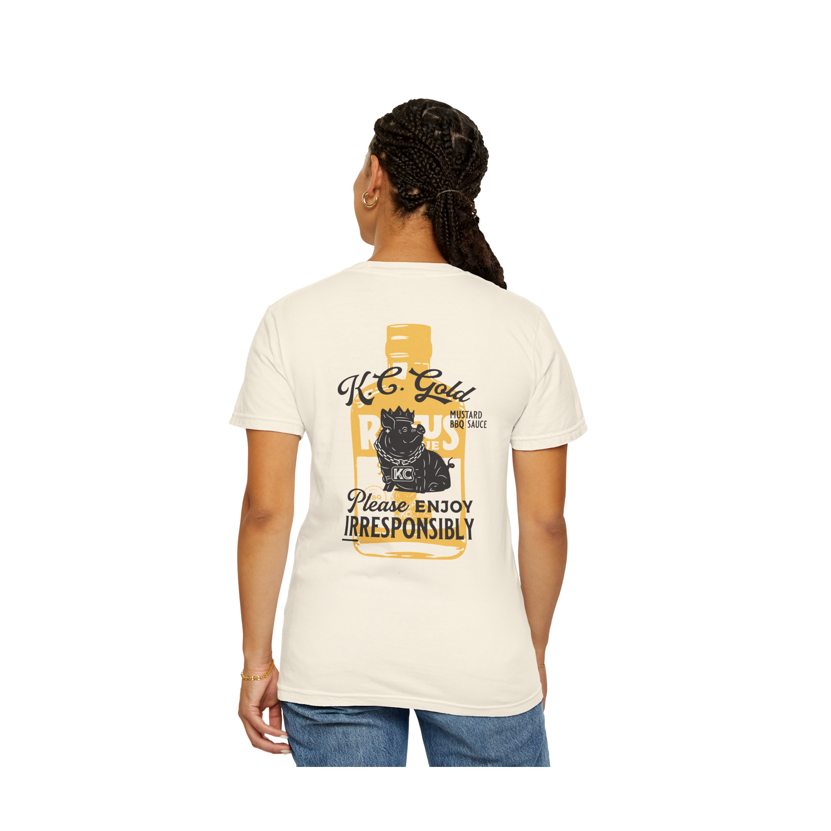 K.C. Gold BBQ Sauce Fan Shirt - Ivory