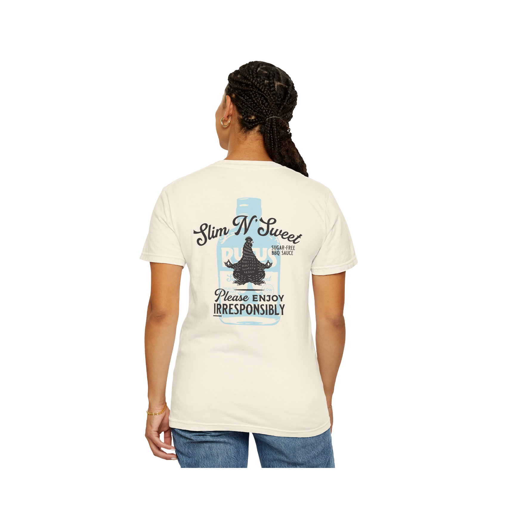 Slim N' Sweet BBQ Sauce Fan Shirt - Ivory