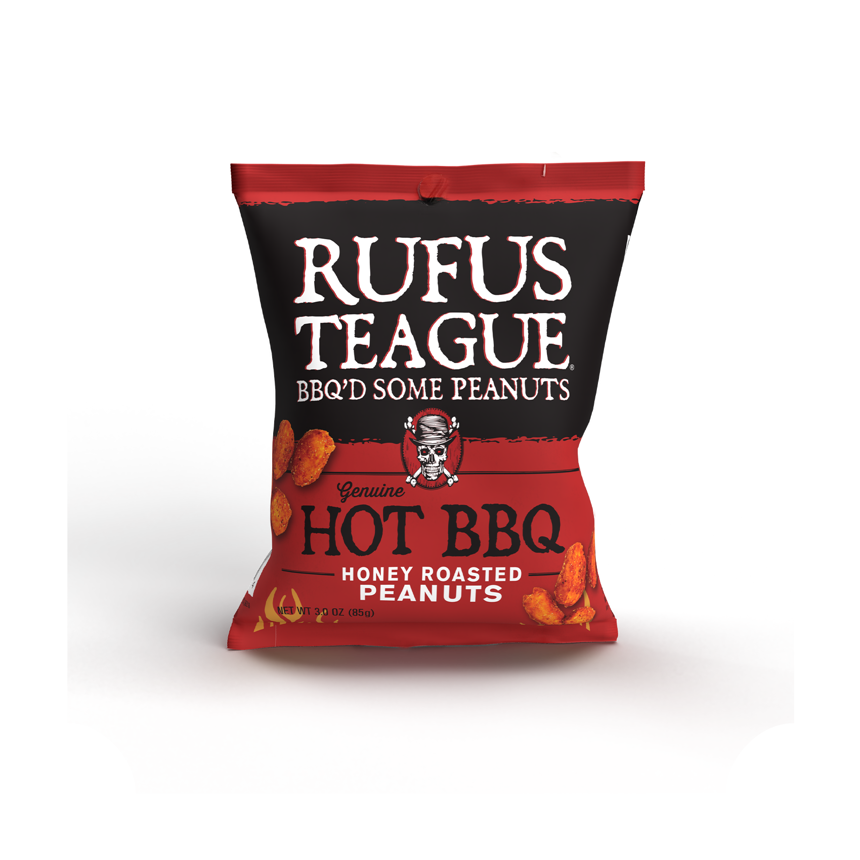HOT BBQ PEANUTS - 3oz Pouches