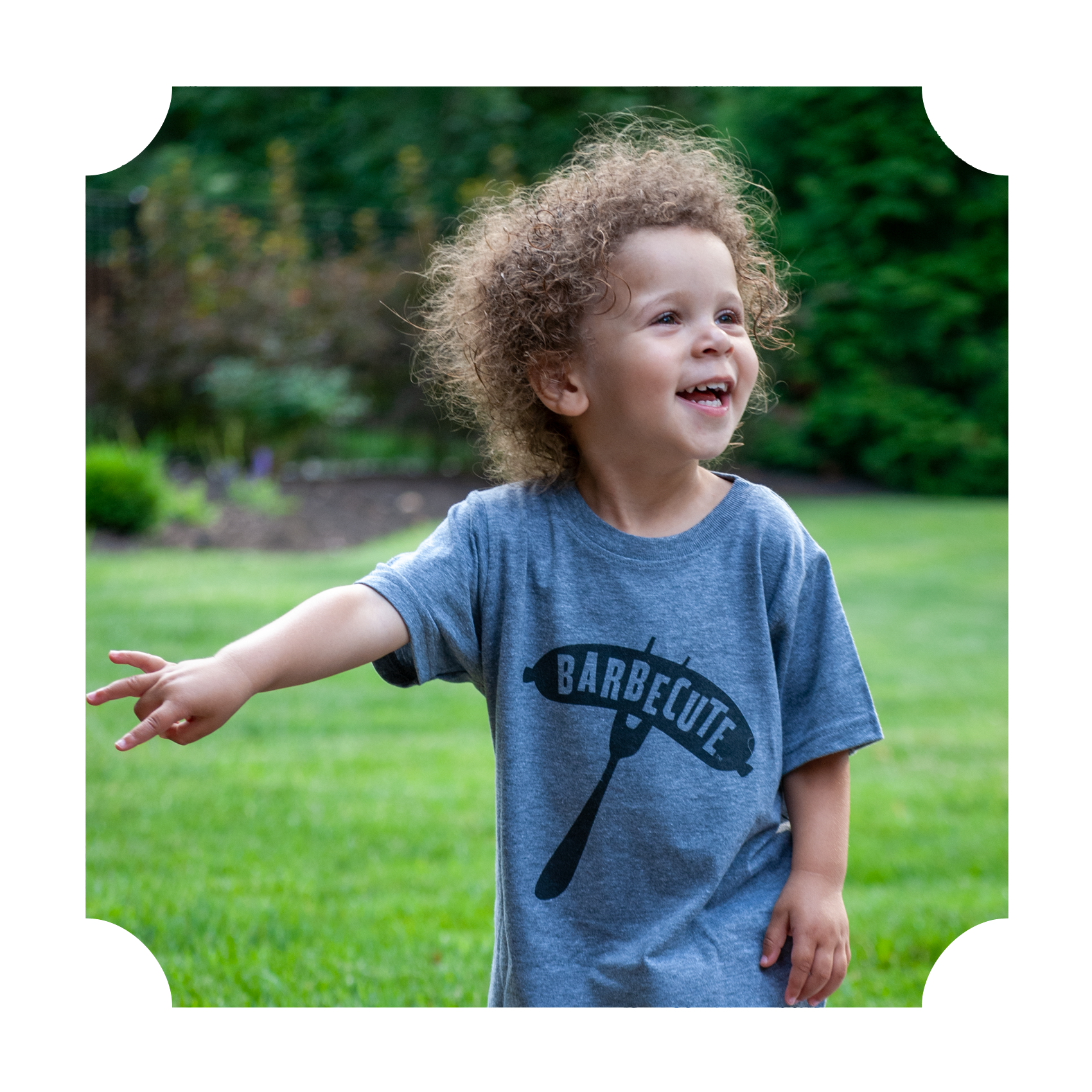 BARBECUTE T-SHIRT - GREY - Size 4T