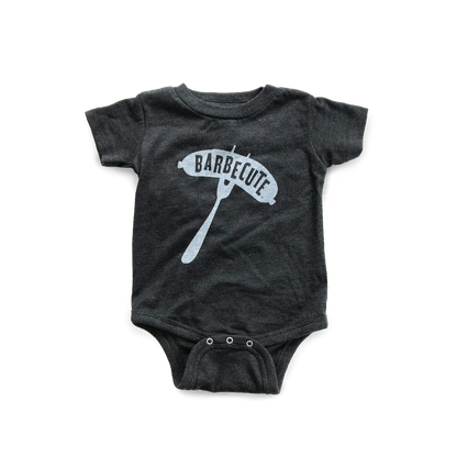 BARBECUTE ONESIE - CHARCOAL - Size 6mo